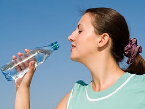 A Girl IS Drinking Water